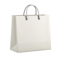 stylish shopping bag with handles, perfect for online purchases and retail use