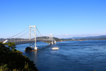 展望台から見た大鳴門橋（鳴門海峡大橋）