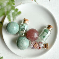 Amazonite, with its soothing blue-green hues, is known for promoting balance, communication, and...