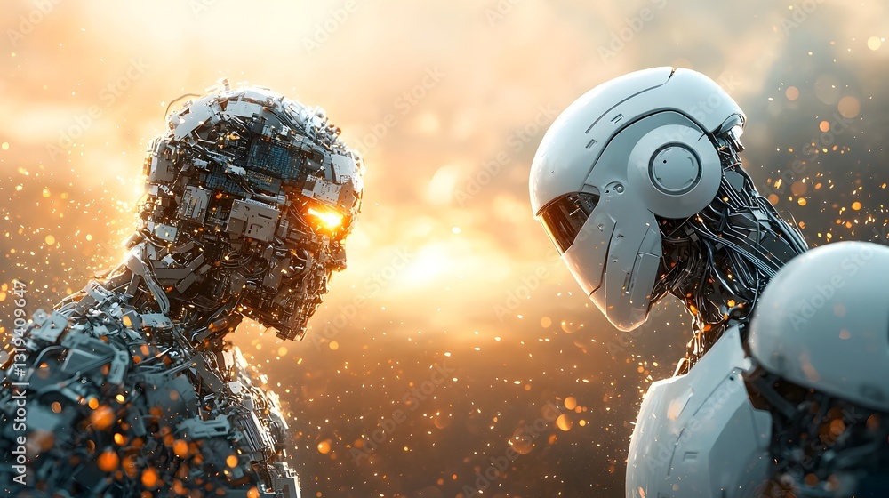 Poster futuristic semiconductor battle showcasing the competitive landscape between the usa and china s adv