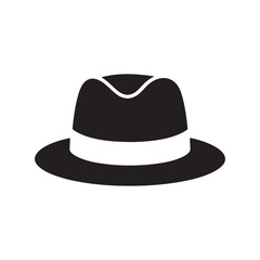 Black bowler hat isolated on white background, classic vintage style accessory for men