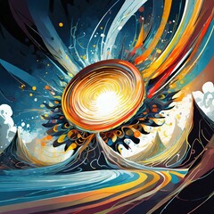 abstract fractal background