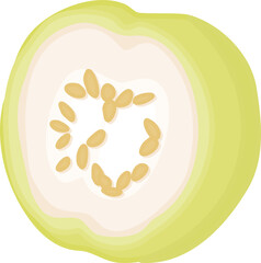 Half White Guava Illustration