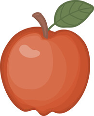 Red Apple Illustration