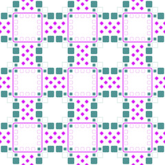 Seamless geometric pattern with squares. Endless flat vector design for wallpaper, covers and fabric.