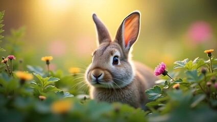 rabbit in the garden