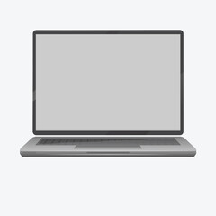 laptop isolated on white