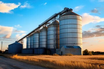 Rural Grain Elevator: A Flourishing Hub for Food Storage and Agricultural Industry