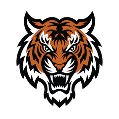 Tiger face vector, Tiger art vector design