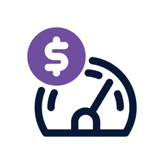 performance dual tone icon. Sleek and modern vector icon for websites, mobile apps, marketing materials, and corporate design. Fully scalable and ready to use.