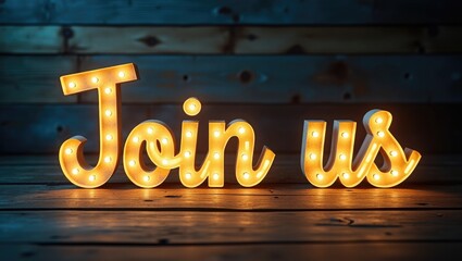 Join us in Light bulb style or Disco style against a background.