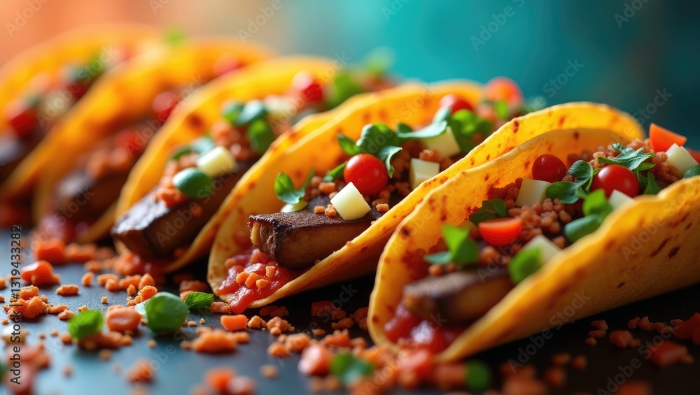 Poster tacos have transformed and adapted to various cultures, resulting in fusion versions that include di
