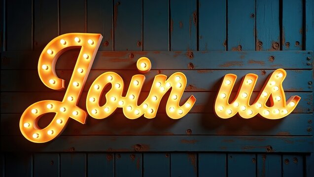 Join us in Light bulb style or Disco style against a background.