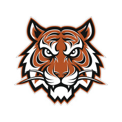 Tiger face vector, Tiger art vector design