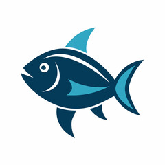 Obraz premium cartoon shark with a smile on its face.