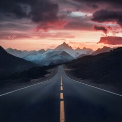 Fototapeta premium road in the mountains