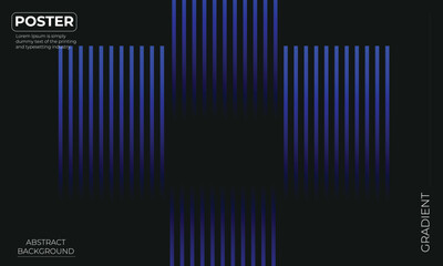 Futuristic abstract gradient lines background dark background with copy space abstract colorful gradient lines vector moving forward
