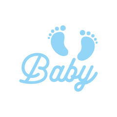 Baby typography design on plain white transparent isolated background for card, shirt, hoodie, sweatshirt, apparel, tag, mug, icon, poster or badge