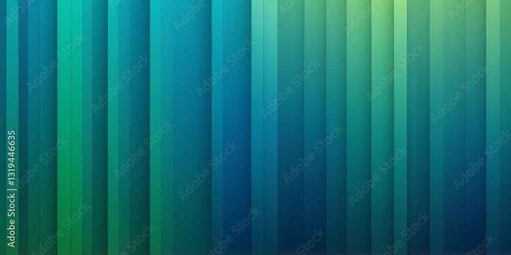 Poster abstract vertical lines: a striking display of parallel lines in varying shades of blue and green cr