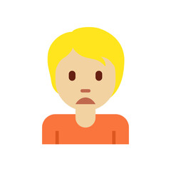 Person with Short Blonde Hair
