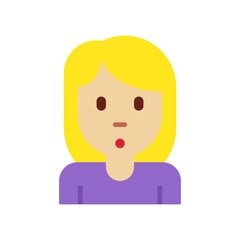 Person with Long Blonde Hair
