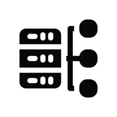 data network glyph icon. Strong and solid vector icon for websites, mobile interfaces, presentations, and visual branding. High quality and easy to edit.