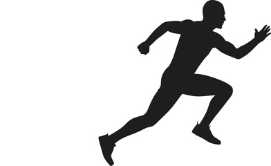 jump run vector silhouette 