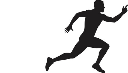 jump run vector silhouette 