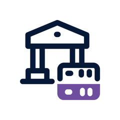 data governance dual tone icon. Sleek and modern vector icon for websites, mobile apps, marketing materials, and corporate design. Fully scalable and ready to use.