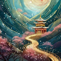 christmas tree in the city