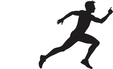 jump run vector silhouette 