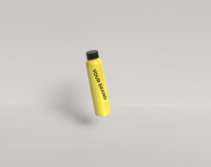 3D packaging bottle mockup, suitable for soda drink, milk shake drink