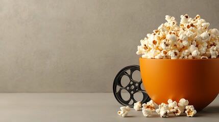 Popcorn and Film Reel Movie Night