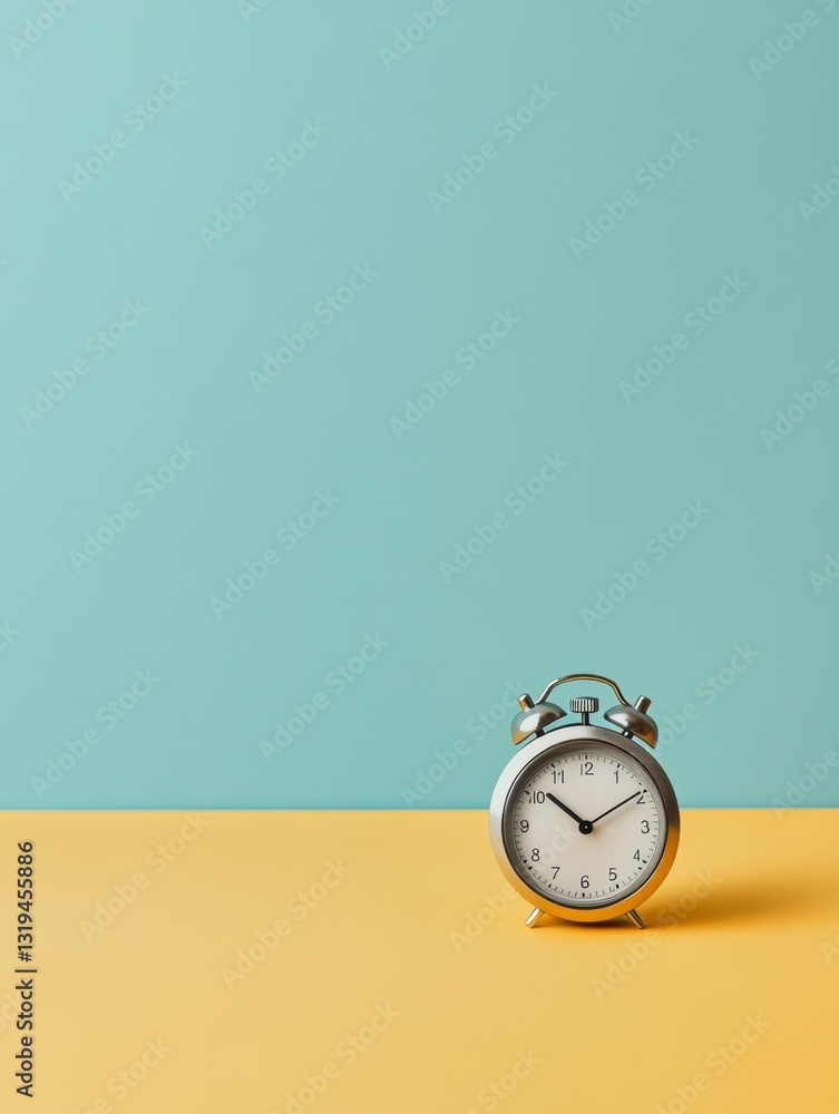 Aufkleber modern minimalist stopwatch placed on a clean table with a serene backdrop enhancing the focus on ti
