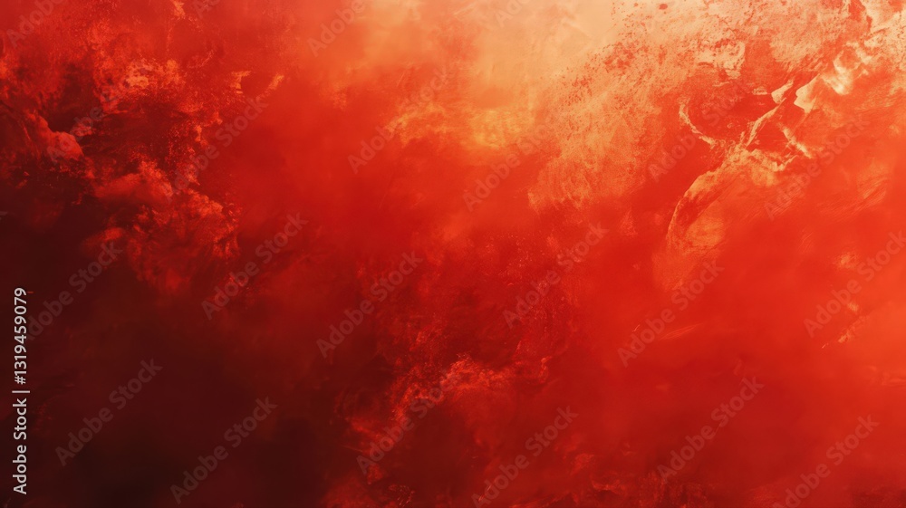 Poster abstract red and orange textured background with fiery swirling patterns