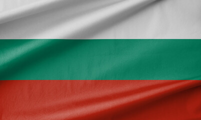 Bulgaria National Flag Waving in the Wind