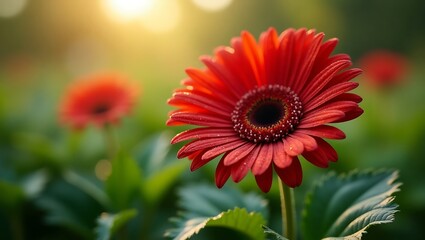 red gerbera flower