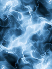 Fototapeta premium Abstract swirling blue and white smoke pattern