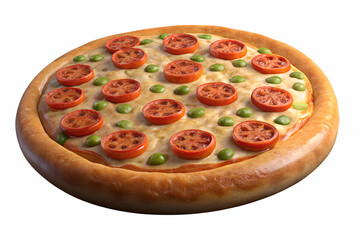 pizza isolated on transparent background, png