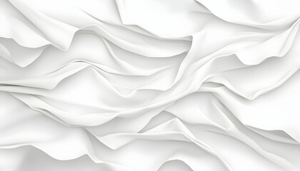 Fototapeta premium Abstract white fabric folds