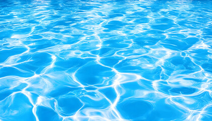 Fototapeta premium Azure pool water, sun-dappled ripples