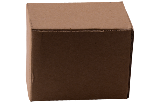 cardboard box isolated on white background.
