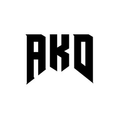 AKD letter logo design for technology company. AKD logo design black and white color combination. AKD logo, AKD vector, AKD design, AKD icon, AKD alphabet. AKD typography logo design.