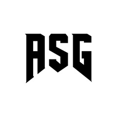 ASG letter logo design for technology company. ASG logo design black and white color combination. ASG logo, ASG vector, ASG design, ASG icon, ASG alphabet. ASG typography logo design.