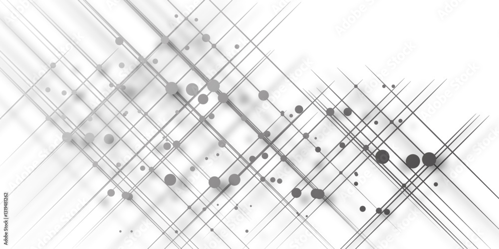 Poster science technology futuristic concept abstract background. technology abstract white digital backgro