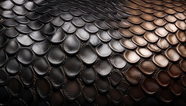 Textura de piel de serpiente metalizada, texturas de animales