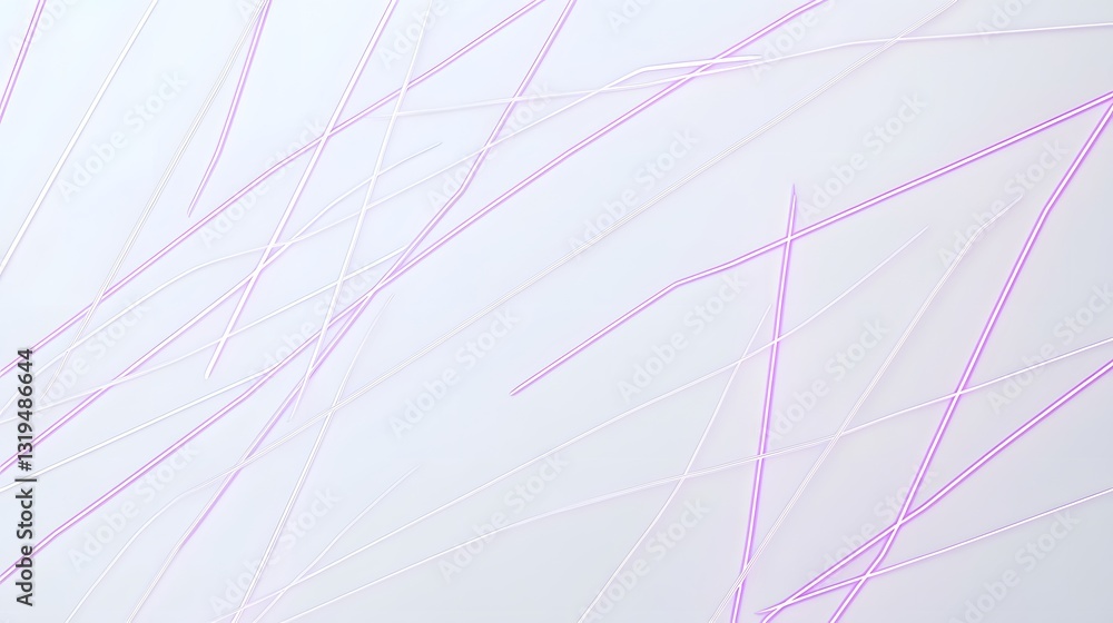 Poster the abstract image shows thin lines overlapping on white background