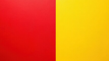 Fototapeta premium Vivid red and yellow background split vertically