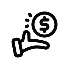 income line icon. Clean and minimalist vector icon for websites, mobile apps, presentations, and logos. Fully scalable and customizable for any project.