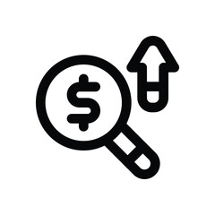 research line icon. Clean and minimalist vector icon for websites, mobile apps, presentations, and logos. Fully scalable and customizable for any project.